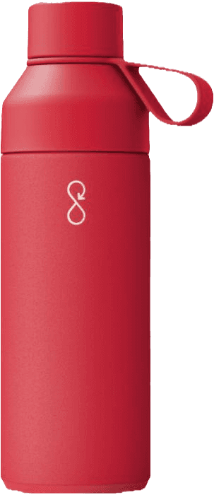 Ocean Bottle in Rot, gravierbar mit Firmenlogo