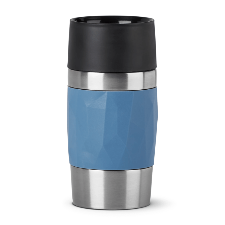 Emsa Travel Mug Compact in Blau, gravierbar mit Firmenlogo