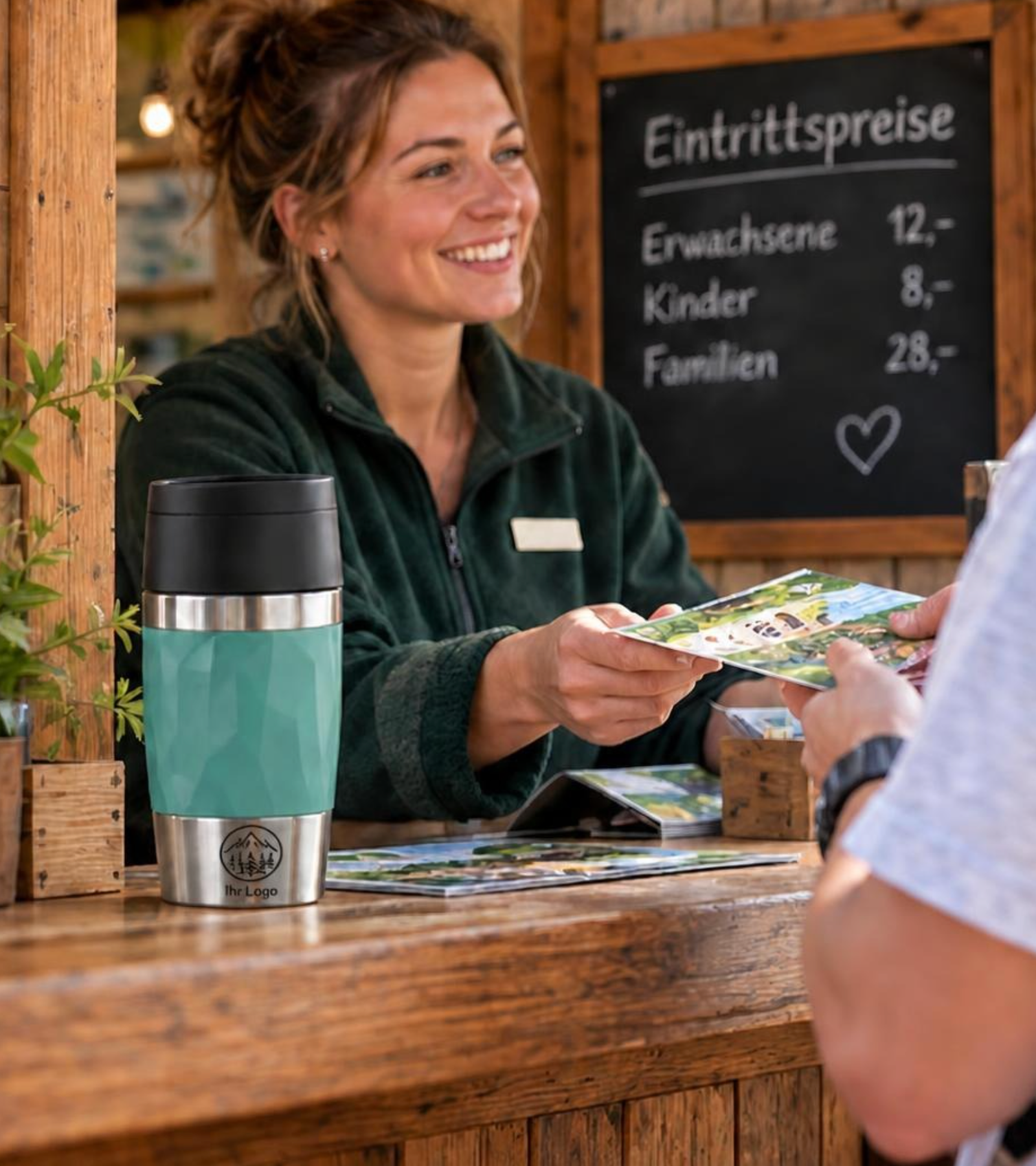 Team Freizeitpark – individuelles Mitarbeitergeschenk mit Firmenlogo graviert