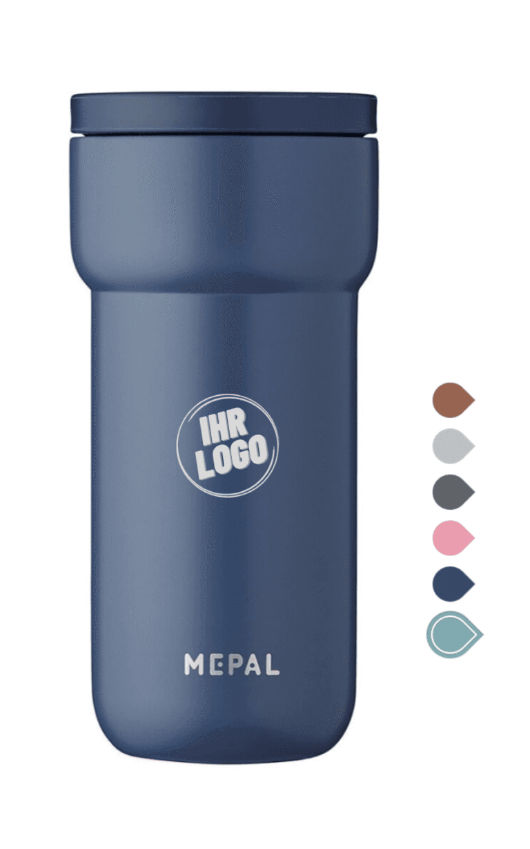 Mepal Ellipse in Nordic Blue, gravierbar mit Firmenlogo