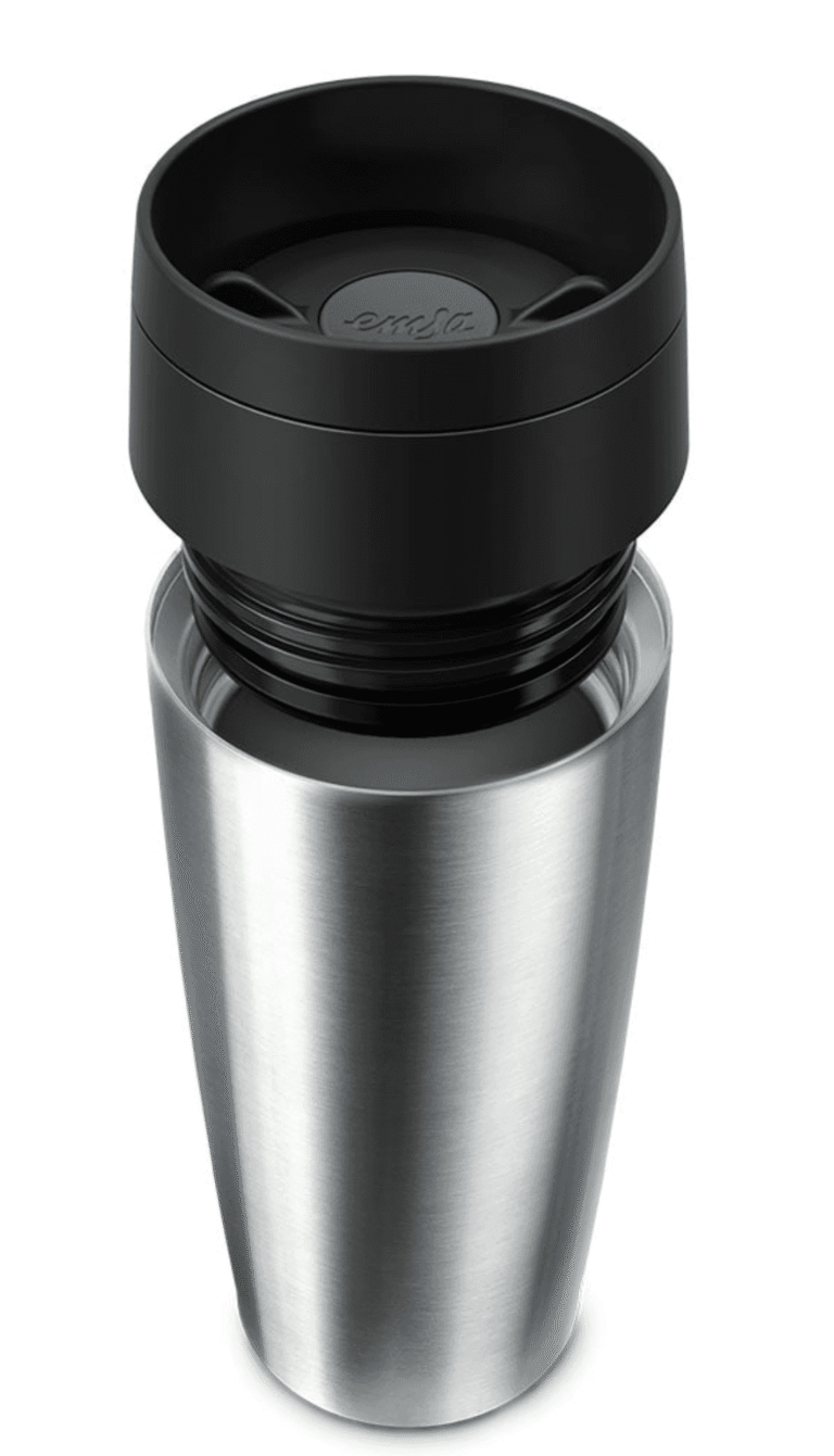 Emsa Travel Mug Classic Edelstahl in Edelstahl, gravierbar mit Firmenlogo