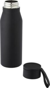 Ljungan Isolierflasche in Schwarz, gravierbar mit Firmenlogo