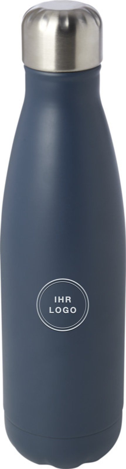 Cove 500 ml Edelstahlflasche in Hale Blau, gravierbar mit Firmenlogo