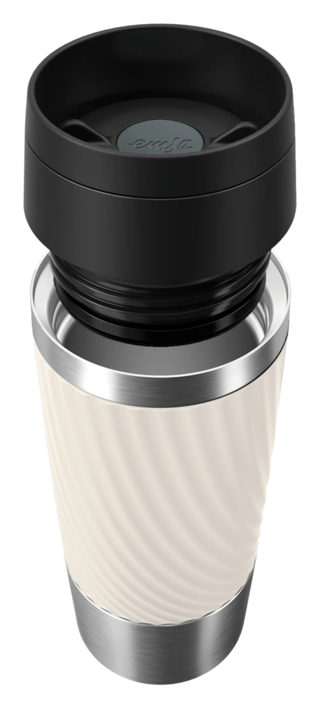 Emsa Travel Twist Mug Cremeweiß