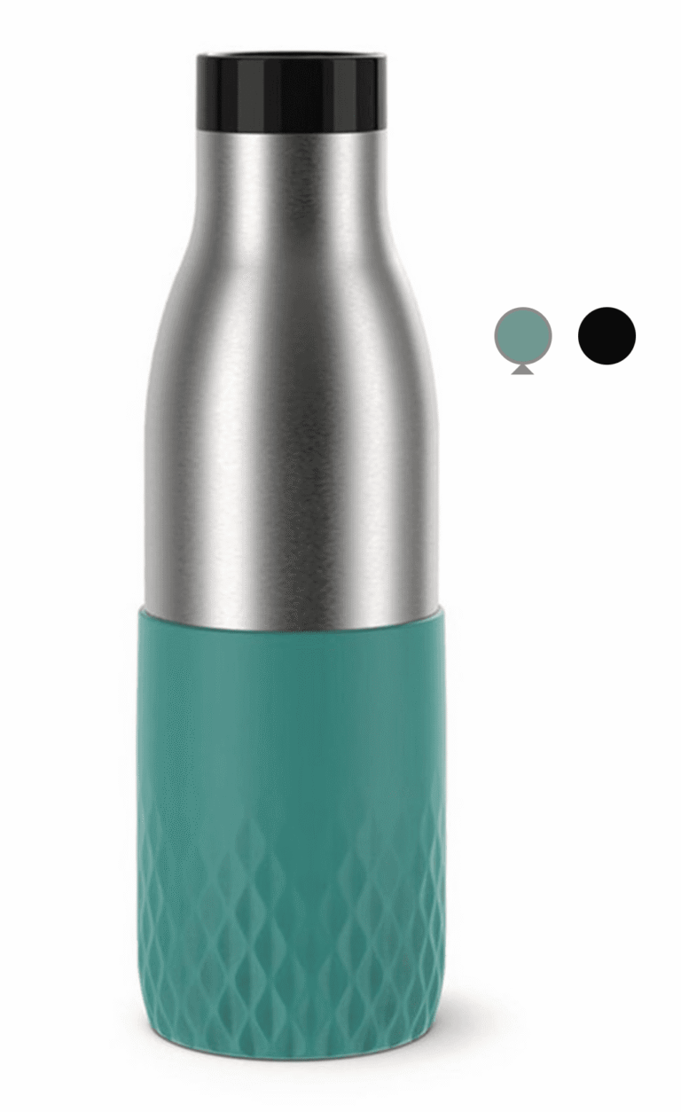 Emsa Bludrop Sleeve in Petrol, gravierbar mit Firmenlogo