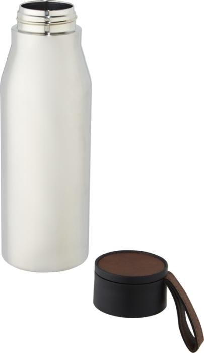Ljungan Isolierflasche in Silber, gravierbar mit Firmenlogo