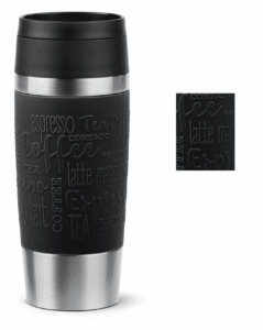 Emsa Travel Mug Classic in Schwarz, gravierbar mit Firmenlogo