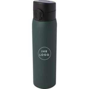 Sika 450 ml Isolierflasche in Waldgrün, gravierbar mit Firmenlogo