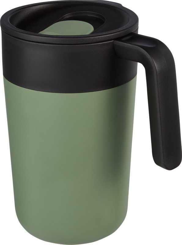Nordia 400 ml Thermobecher mit Henkel in Heather Grün, gravierbar mit Firmenlogo