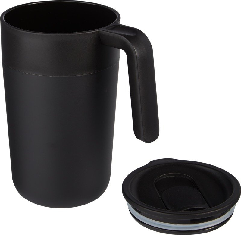 Nordia 400 ml Thermobecher mit Henkel Schwarz