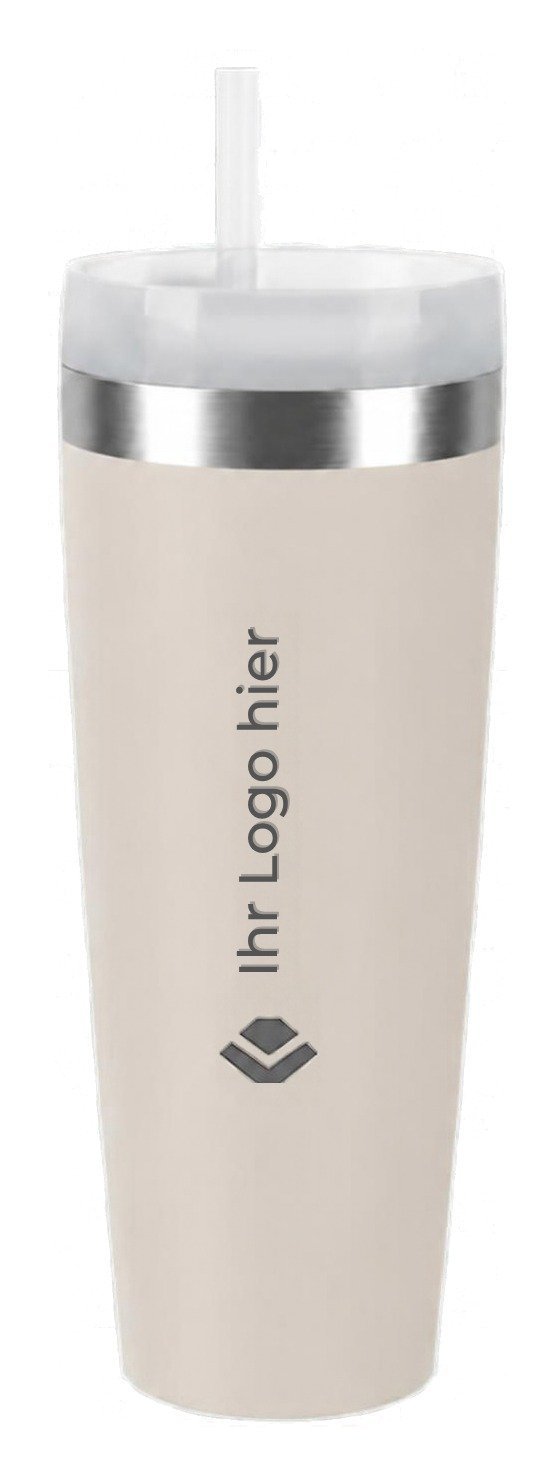 Emsa Travel Mug Cool 0,5 l in Sandgrau, gravierbar mit Firmenlogo