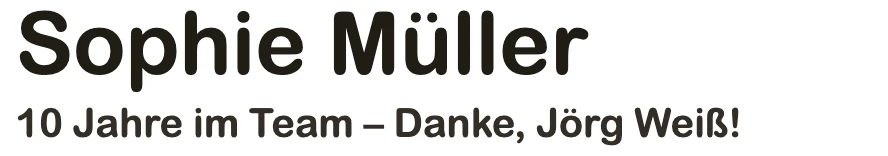 Gravurschrift Nr. 8 Arial Rounded MT Bold: Schriftbeispiel für die Gravur auf Thermobechern