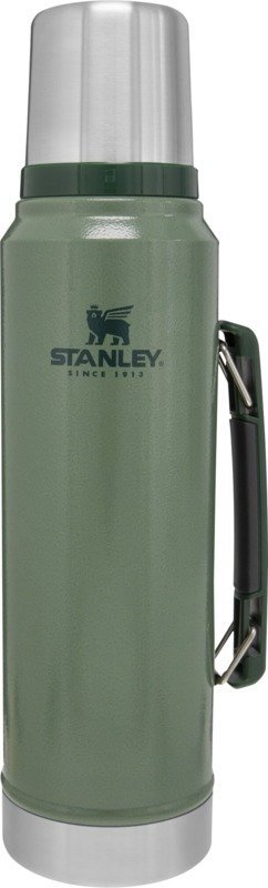 Stanley Thermoskanne 1l Classic Hammertone Grün