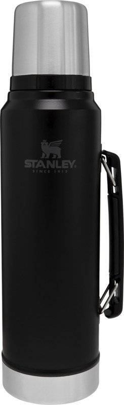 Stanley Thermoskanne 1l Classic Mattschwarz